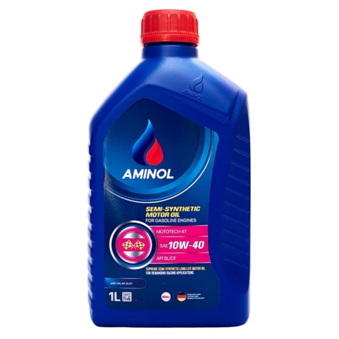 Олива моторна AMINOL Mototech 4T 10W40 полусинтетика 1л