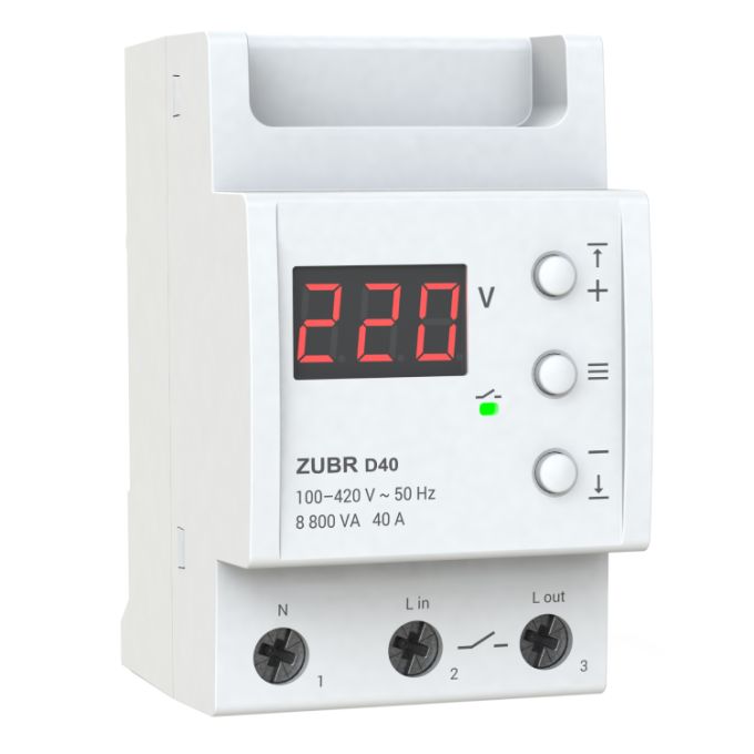Реле напряжения ZUBR D40 без термозащиты