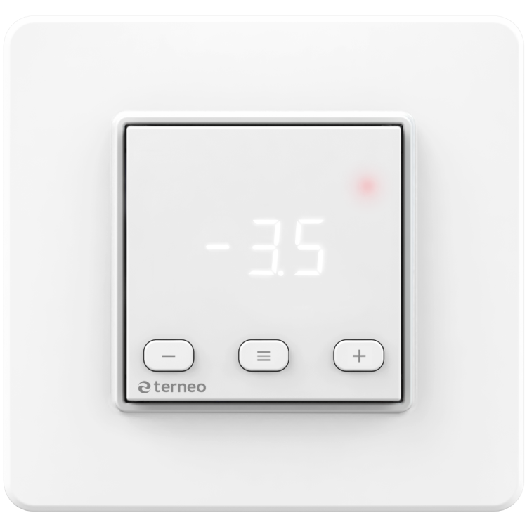 Терморегулятор terneo kt, білий
