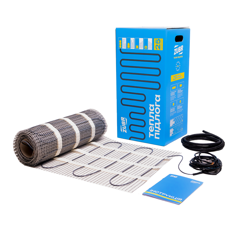 Нагревательный двухжильный мат ZUBR DC Mat 160/14 кв.м.