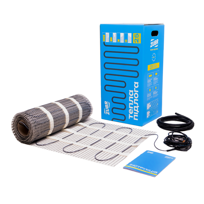 Нагрівальний двожильний мат ZUBR DC Mat 160 / 14 кв.м.