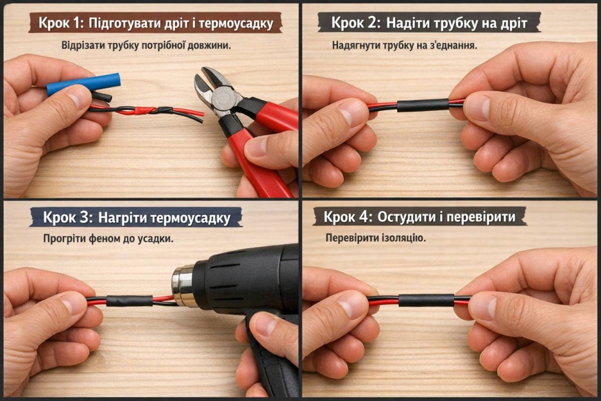 Комплект термоусадочних трубок, 580 шт., матеріал EVA, 6 кольорів, 11 розмірів