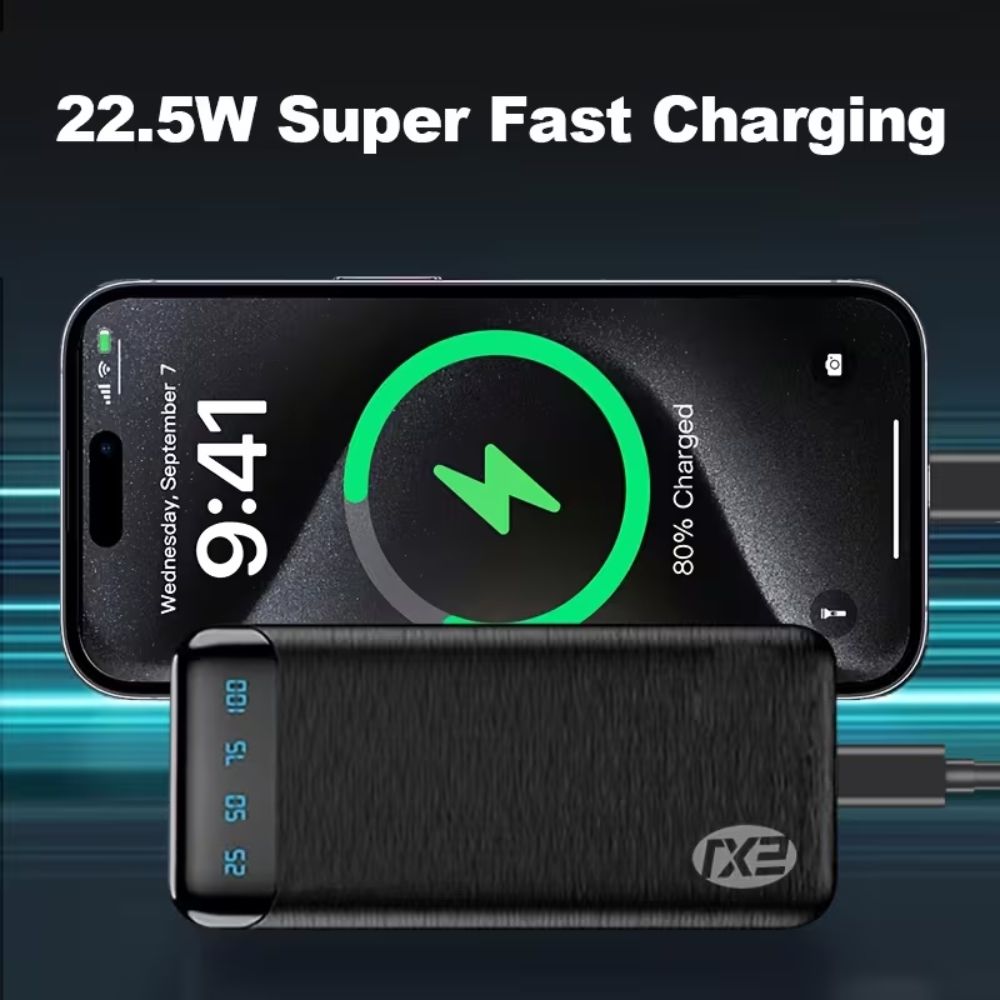 Портативний Power Bank 20000 мАг EXJ, чорний