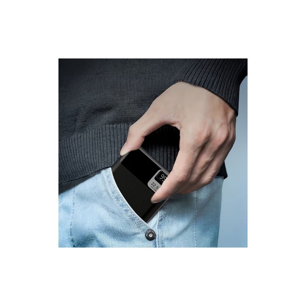 Power Bank 20000 мАг з LED-десплееєм, підсвічування, BYGP, чорний