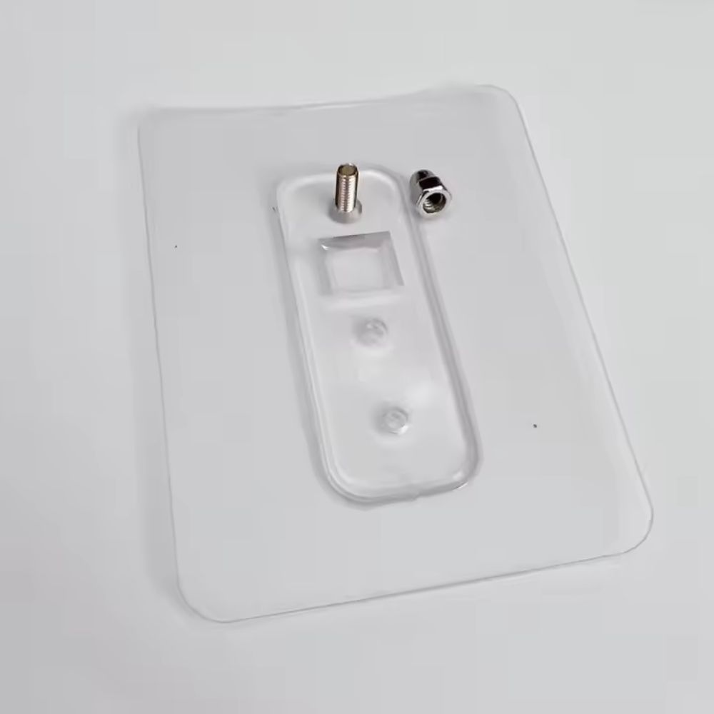 Сучасний набір полиць з алюмінію колір чорний графіт для ванної з клейкою стрічкою