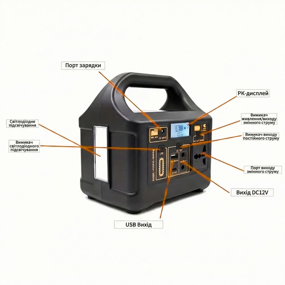 Портативна Електростанція 200W  акумулятор LiFePO4