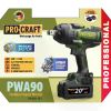 Акумуляторний гайковерт Procraft PWA90 Кейс (з 1 АКБ та ЗП)