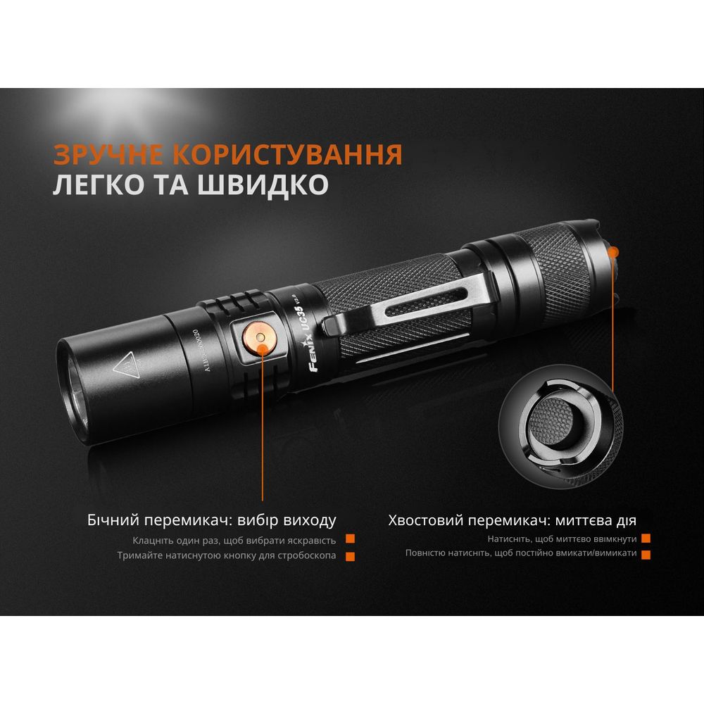 Ліхтар ручний Fenix UC35 V20 CREE XP-L HI V3