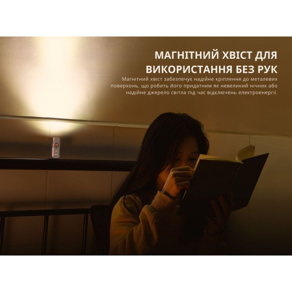 Ліхтар наключний Fenix E06R бірюзовий