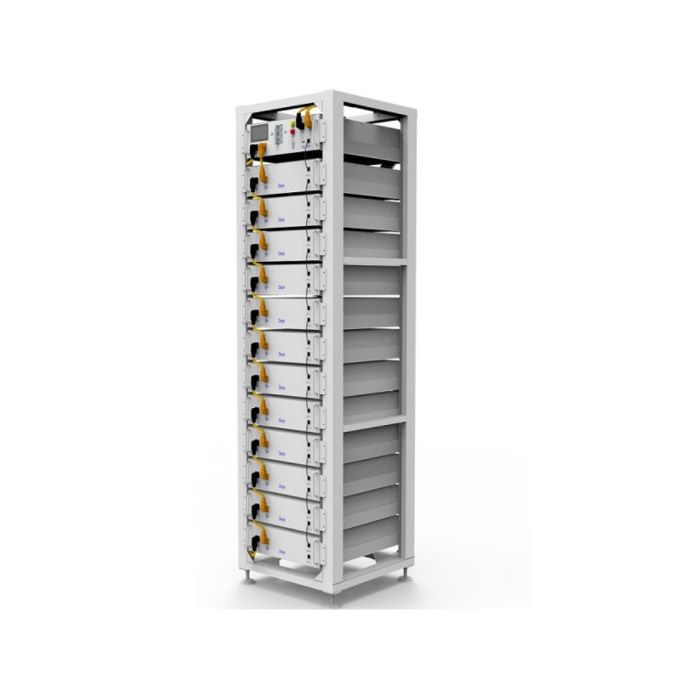 Стійка 19" Deye 3U-HRACK на 12 акумуляторних блоків та 1 блок керування кластером