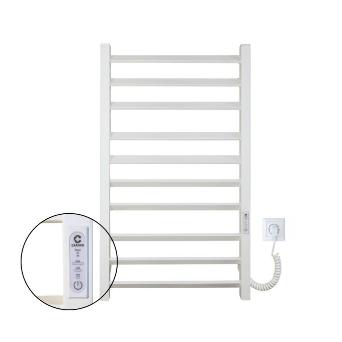 Рушникосушарка електрична Carino ROSA з контроллером Білий мат 790*490