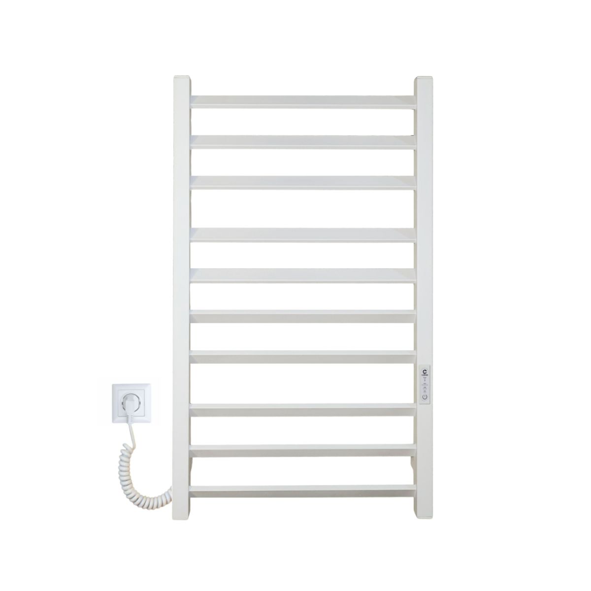 Рушникосушарка електрична Carino ROSA з контроллером Білий мат 790*490