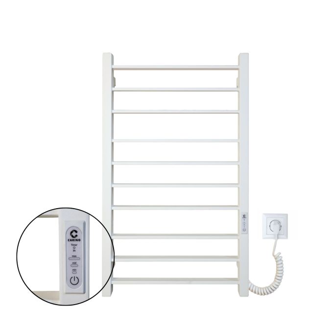 Рушникосушарка електрична Carino MAGRO з контроллером Білий мат 790*490