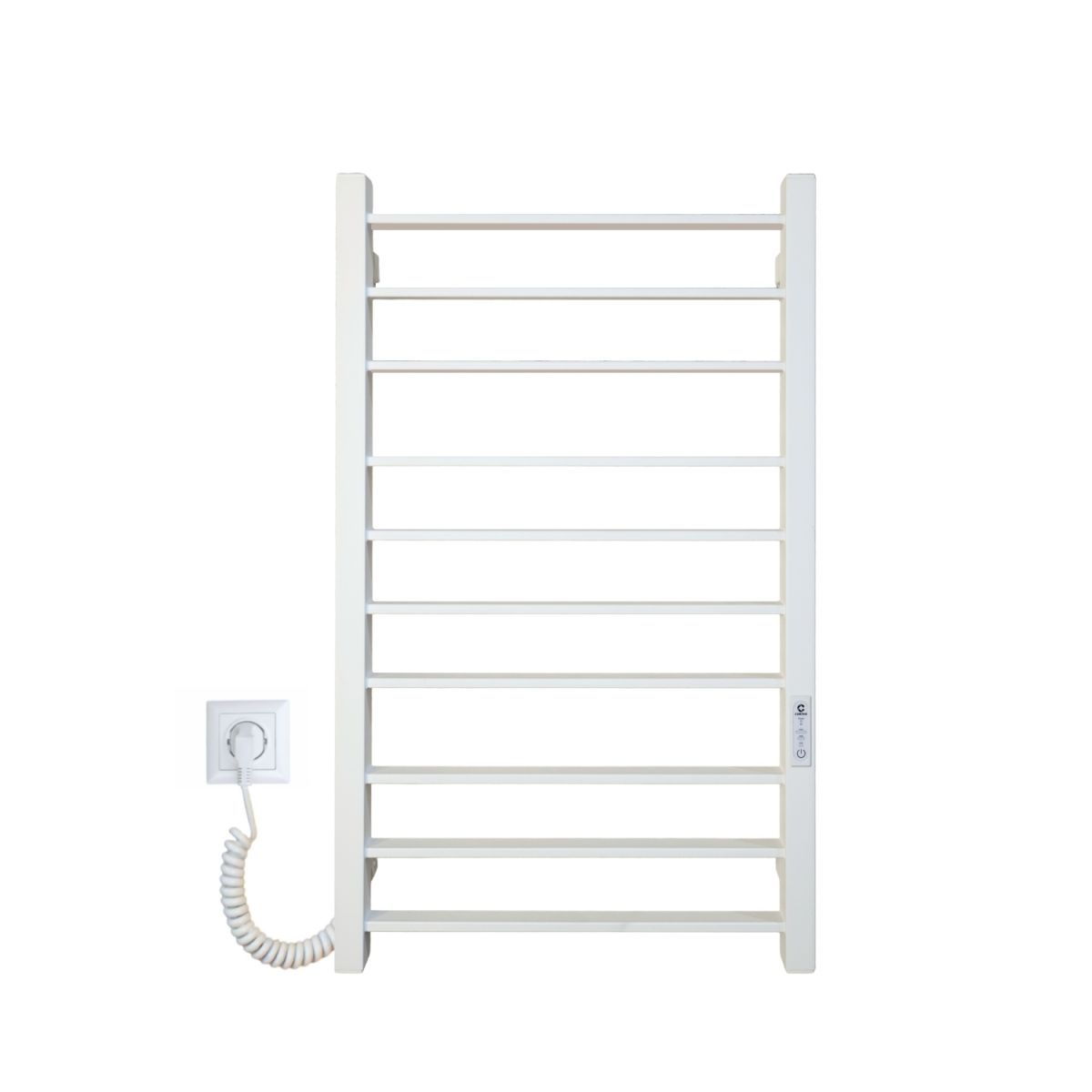 Рушникосушарка електрична Carino MAGRO з контроллером Білий мат 790*490