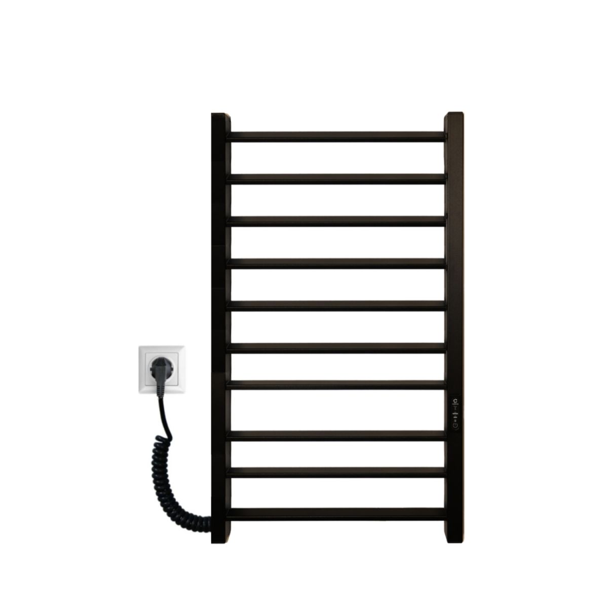 Рушникосушарка електрична Carino MAGRO з контроллером Чорний мат 790*490