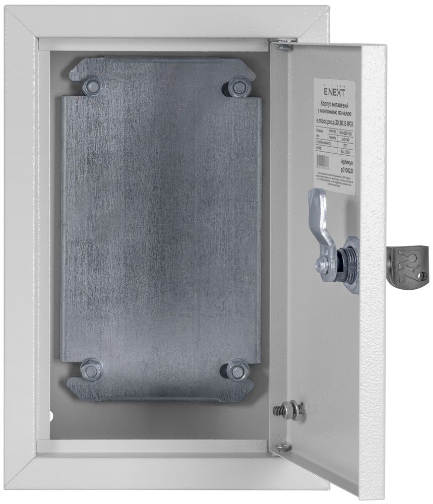 Корпус металлический e.mbox.pro.p.40.30.15 IP31 с монтажной панелью (400х300х150)
