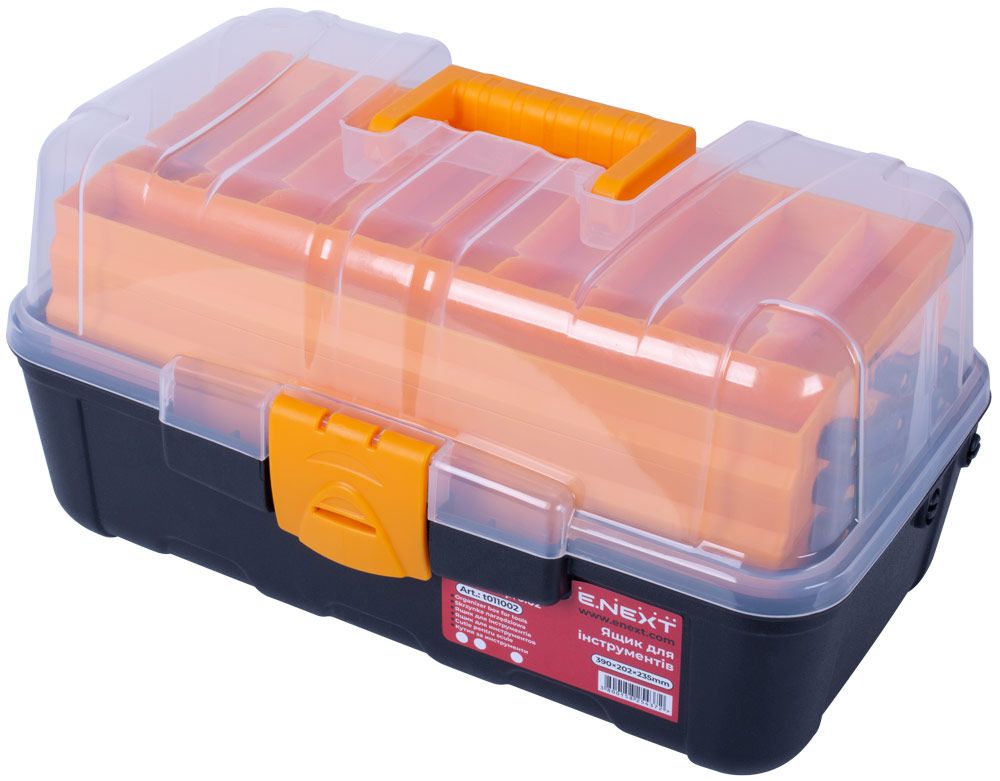Ящик для инструментов, e.toolbox.pro.02, 16" 390x202x235мм
