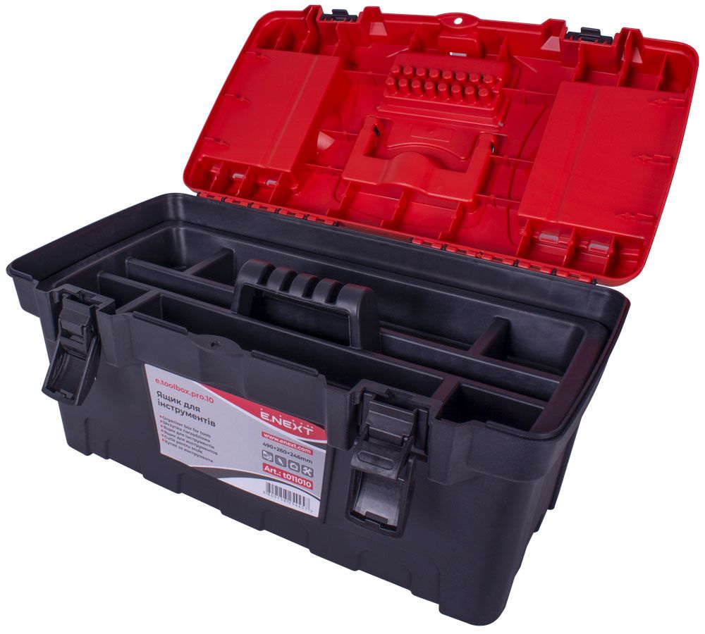 Ящик для инструментов, e.toolbox.pro.10, 19" 490x260x246мм