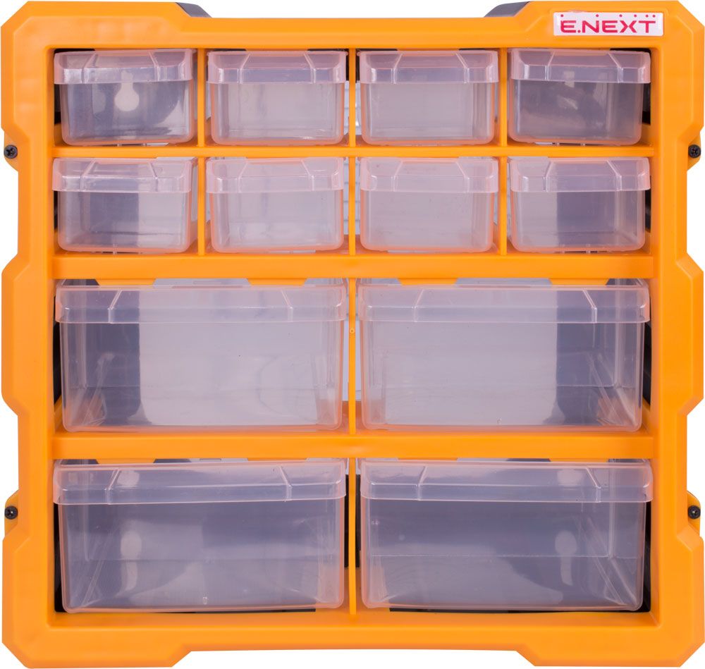 Органайзер пластиковый, e.toolbox.pro.19, 12-секционный 267х157х262мм, 12-секционный 267х157х262мм