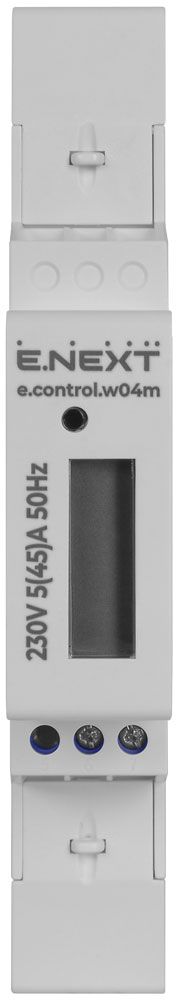 Лічильник однофазний e.control.w04m 5(45)А електронний клас 1.0