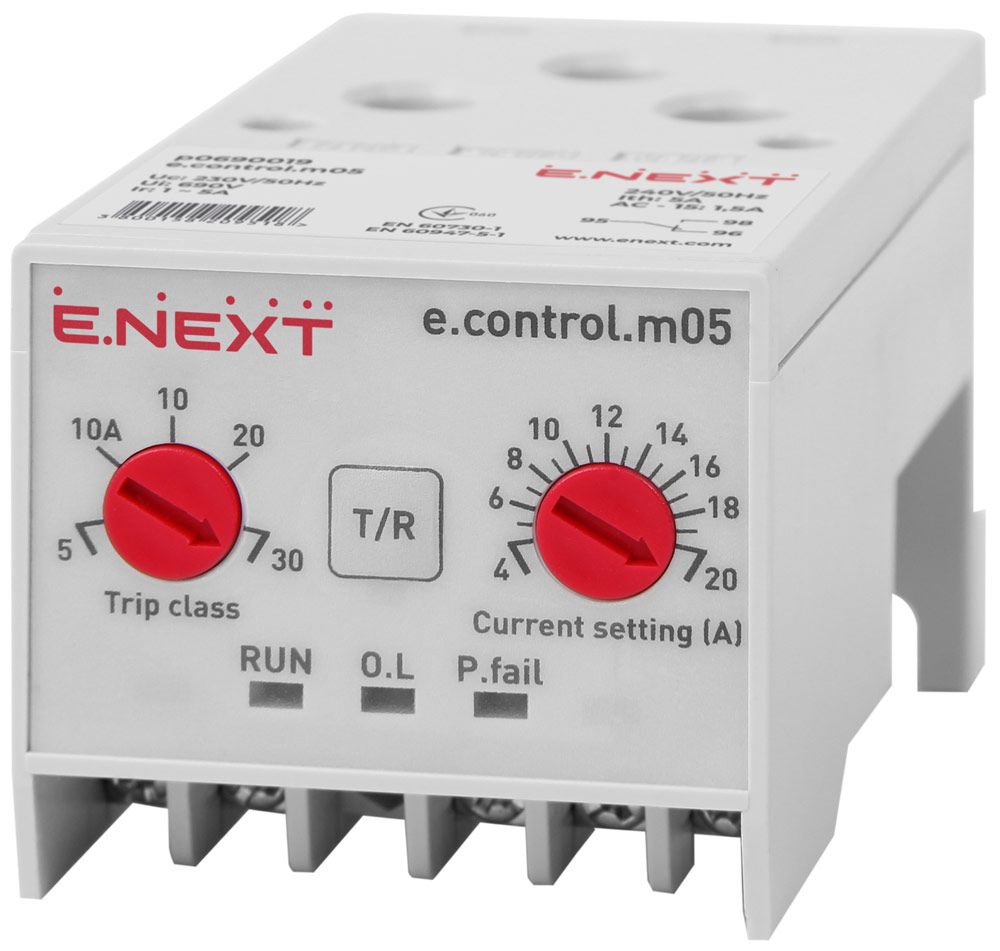 Реле захисту двигуна e.control.m05, 4-20А
