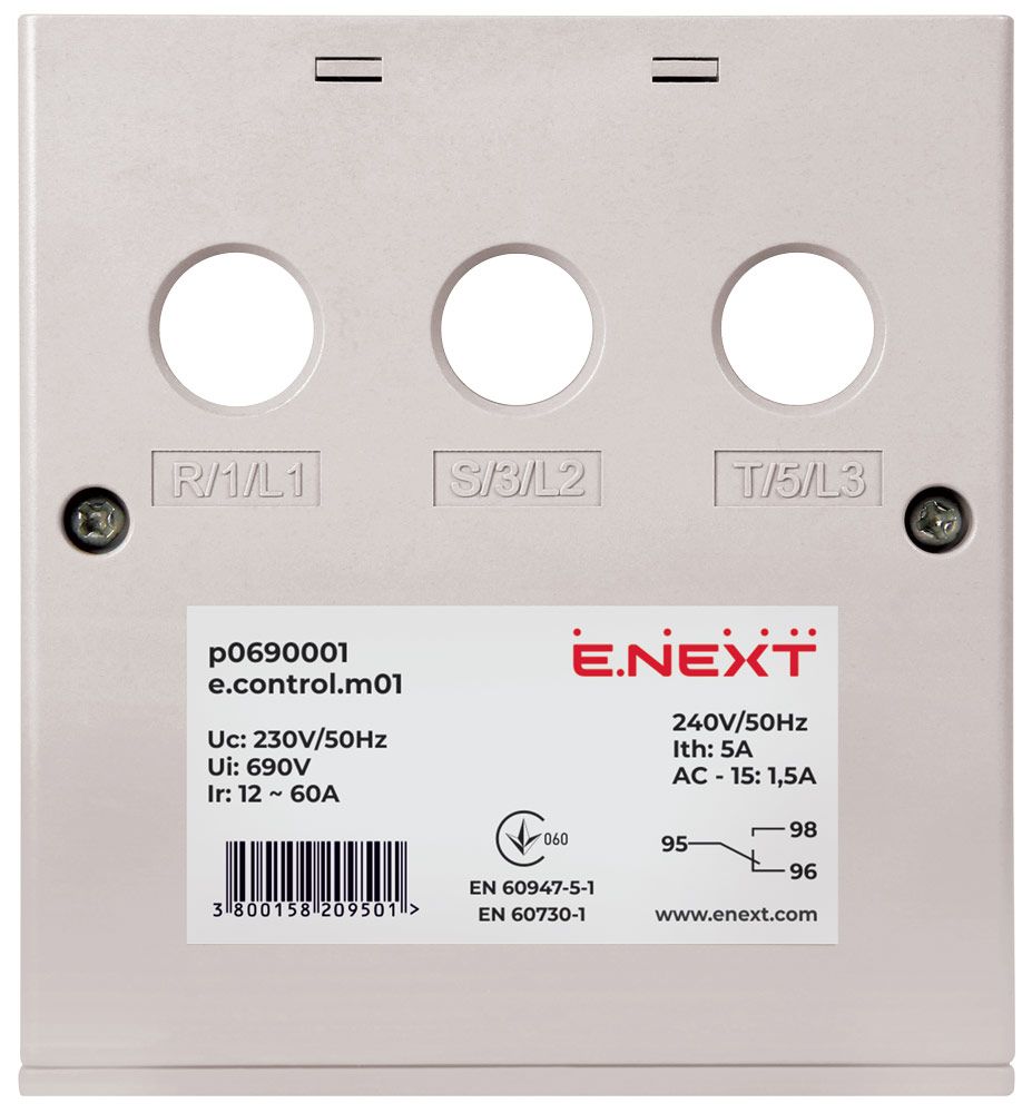 Реле захисту двигуна e.control.m01, 12-60А