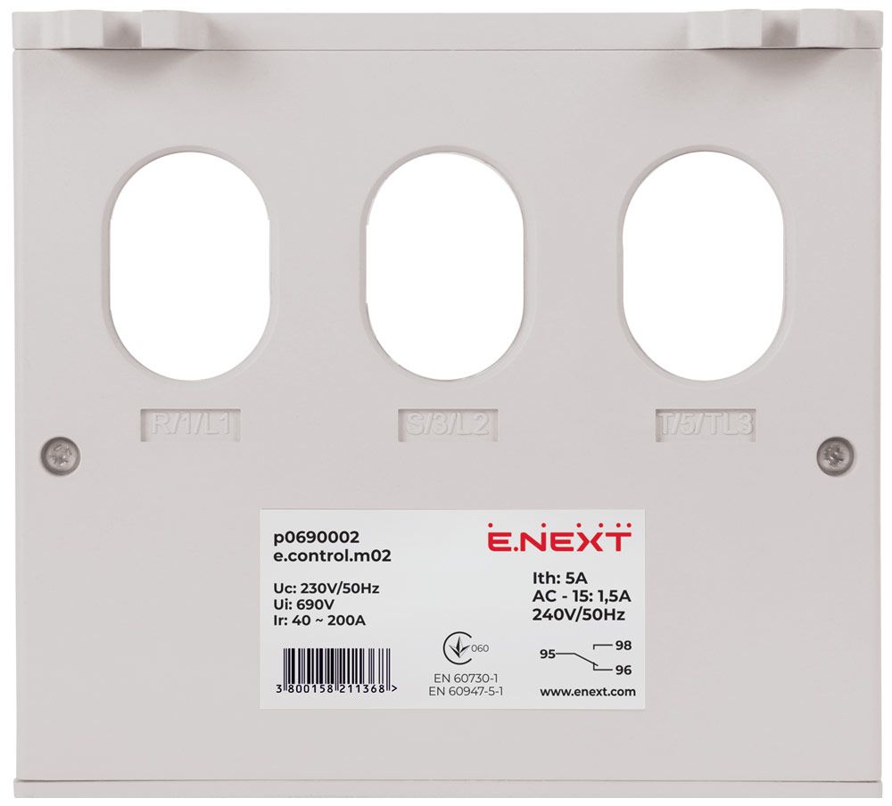 Реле захисту двигуна e.control.m02, 40-200А