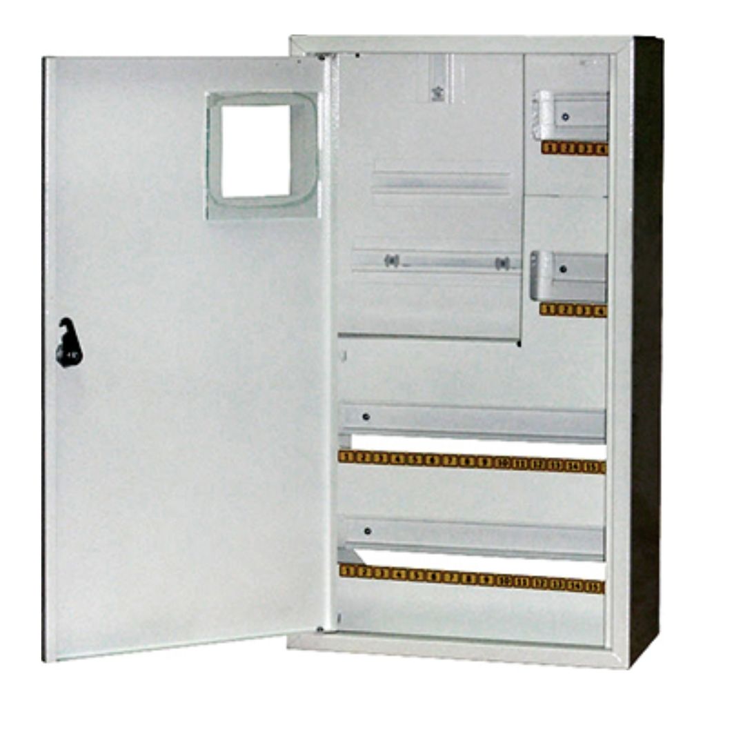 Корпус e.mbox.stand.n.f3.36.z металевий, під 3-ф. лічильник, 36 мод., навісний, з замком