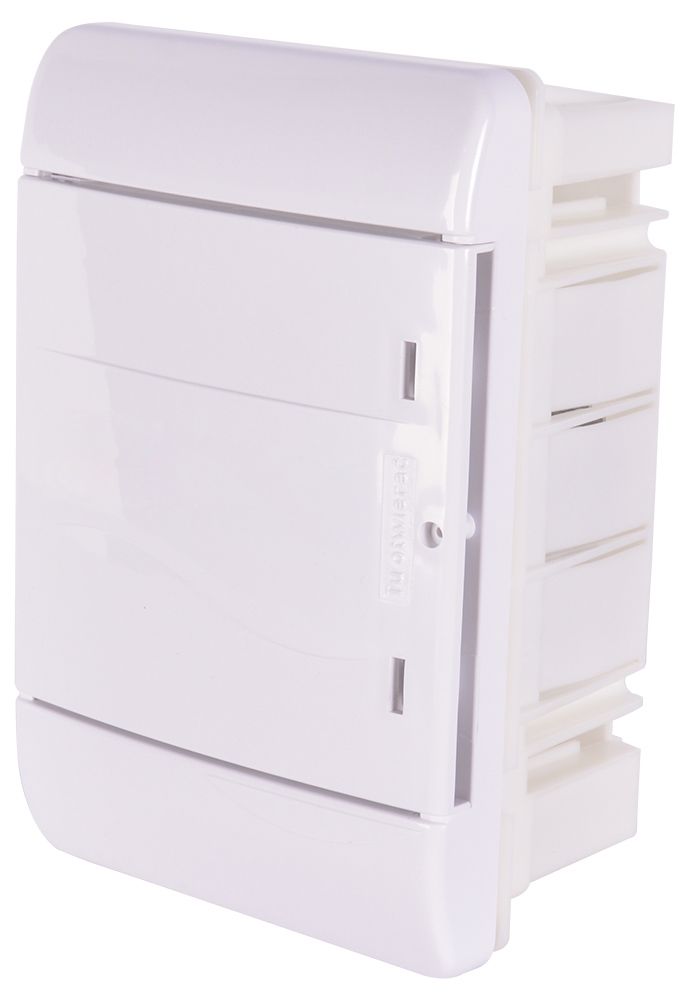 Корпус пластиковий, що вбудовується (PT) 5-модульний, однорядний., IP40, з непрозорими дверцятами