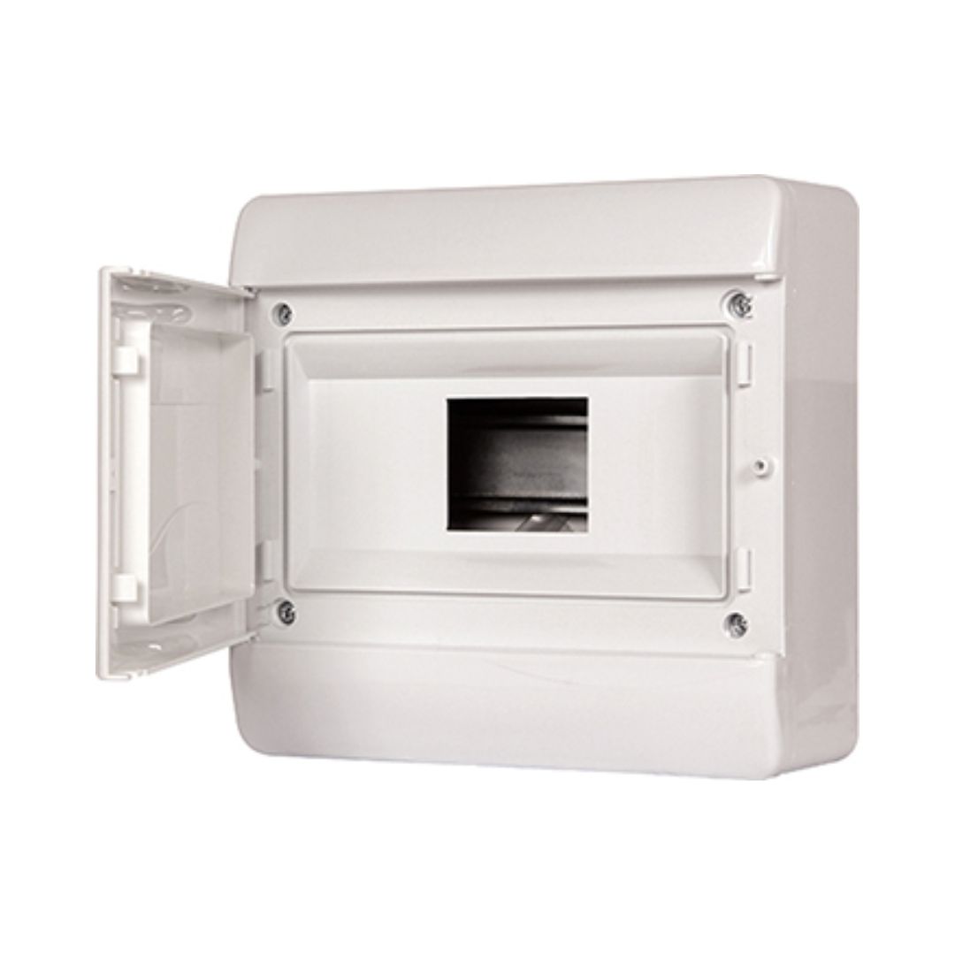 Корпус пластиковий, навісний (NT) 9-модульний, однорядний, IP 40, з непрозорими дверцятами