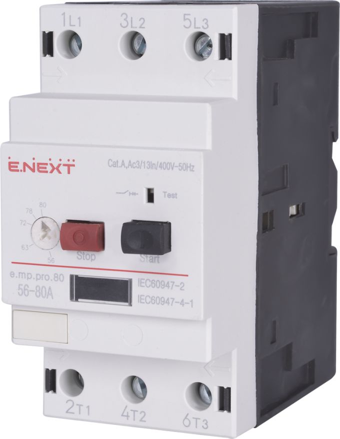 Автоматический выключатель защиты двигателя e.mp.pro.80, 63-80А