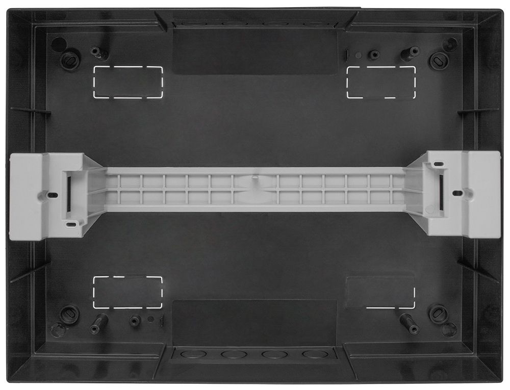 Корпус пластиковий на 12 модулів e.plbox.pro.n.12b.black навісний, чорний з непрозорими дверцятами I