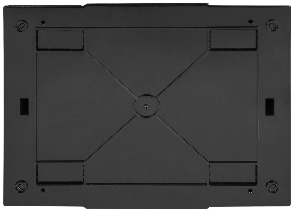 Корпус пластиковий на 12 модулів e.plbox.pro.n.12b.black навісний, чорний з непрозорими дверцятами I