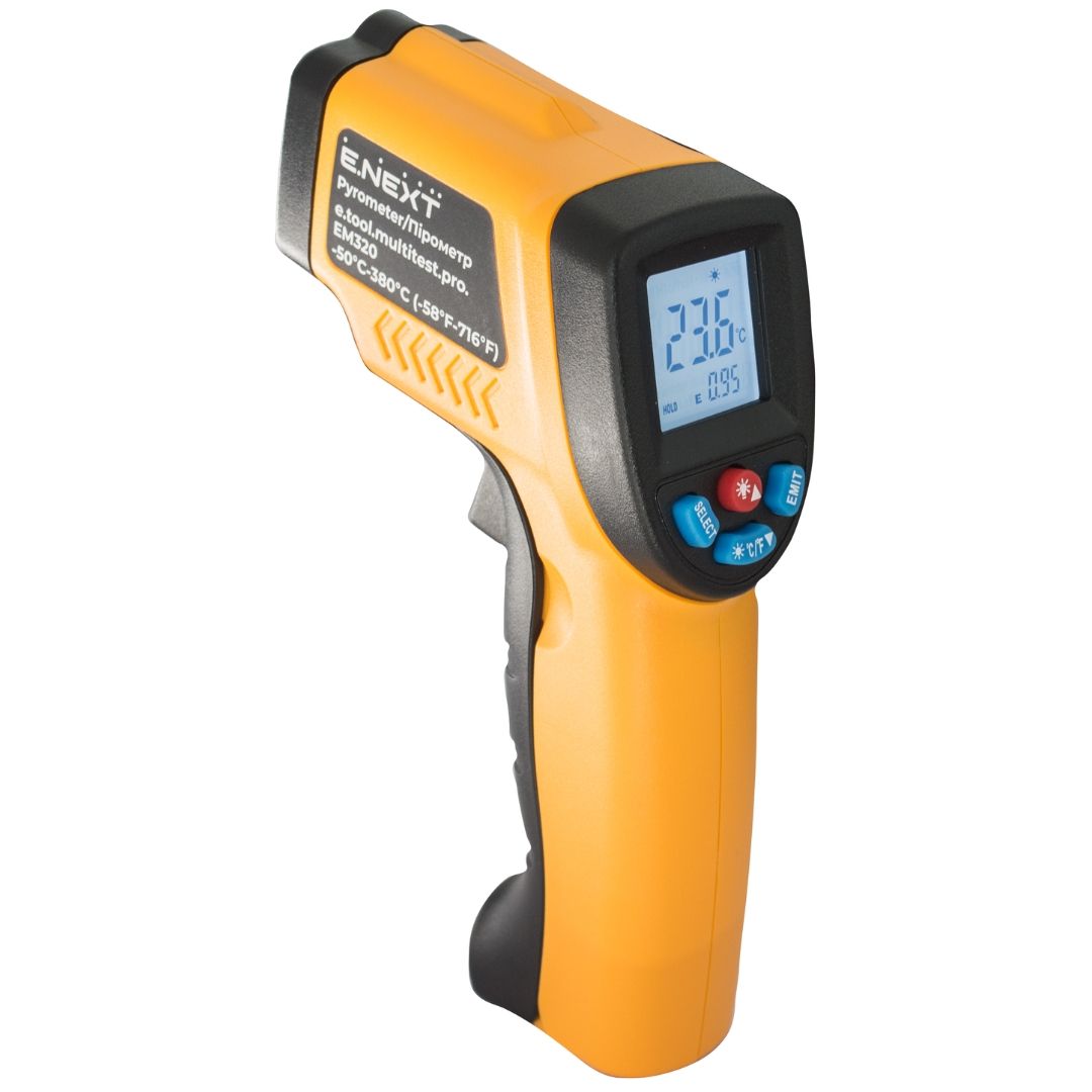 Пірометр температури e.tool.multitest.pro.EM320