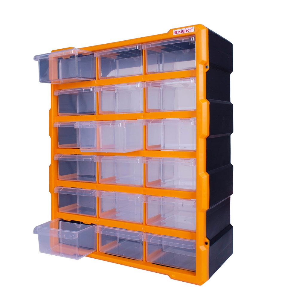 Органайзер пластиковый, e.toolbox.pro.24, 24" 18-секционный 381х157х475мм