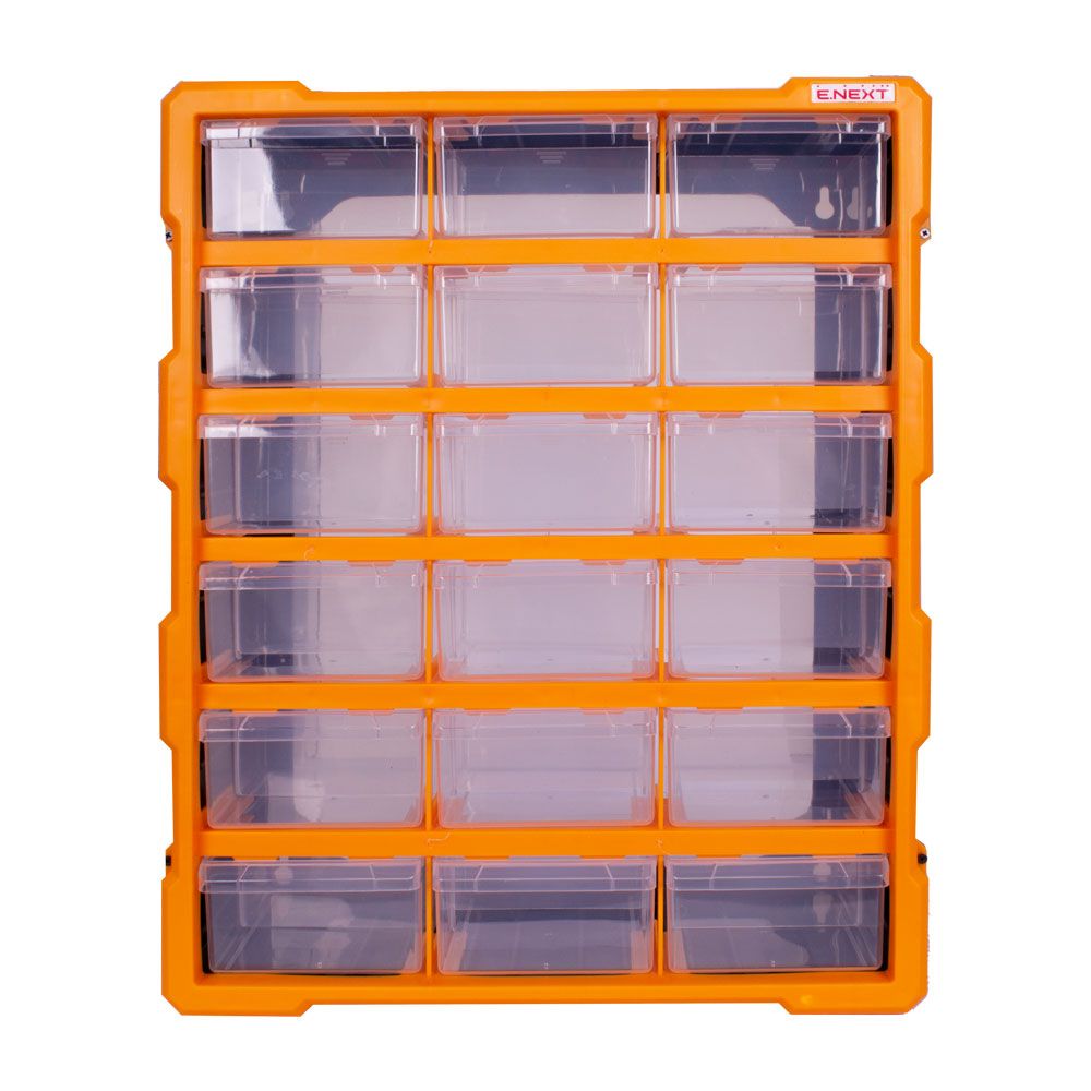 Органайзер пластиковый, e.toolbox.pro.24, 24" 18-секционный 381х157х475мм