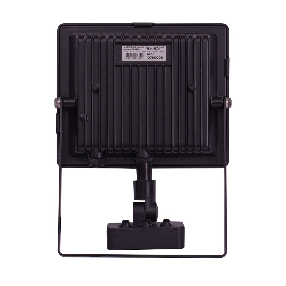 Прожектор світлодіодний з датчиком руху e.LED.flood.stand.sensor.30.6000, 30Вт, 6000К
