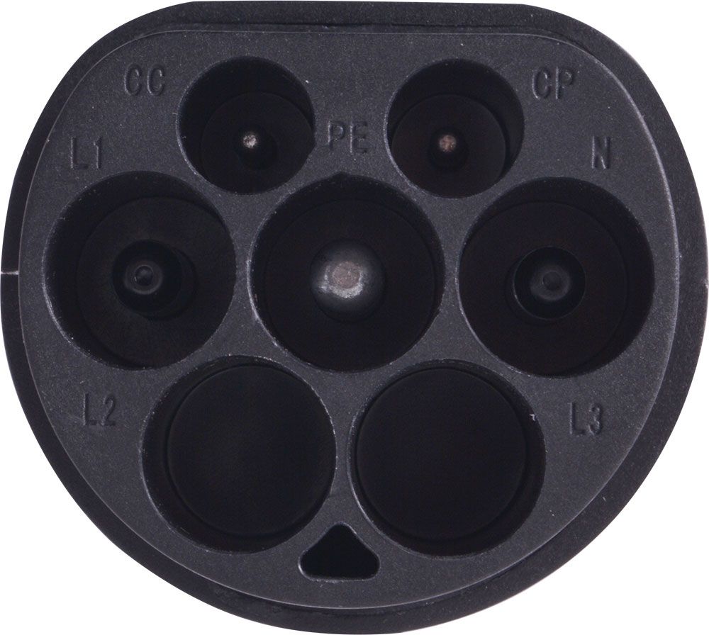 Перехідник e.charge.adapter.T2-T1 із Т2 на Т1, моноліт, 32А