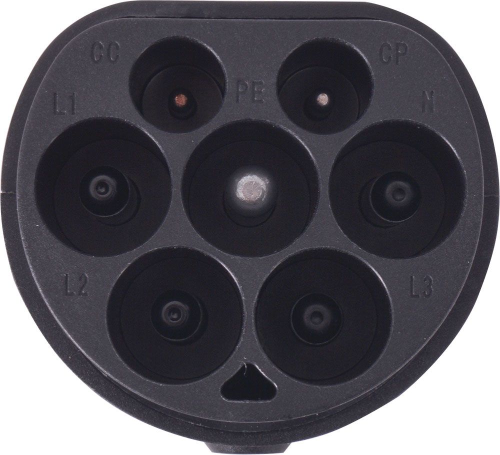 Перехідник e.charge.adapter.T2-GBT-3 із Т2 на GBT, моноліт, 32А, 3 фази