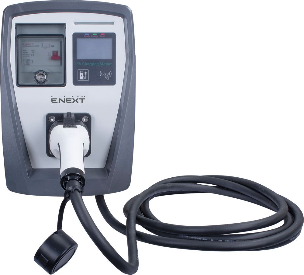 Станція для заряду електромобілів e.charge.pro.22T2C 22кВт 400В 32A Type2 кабель 5м IP54