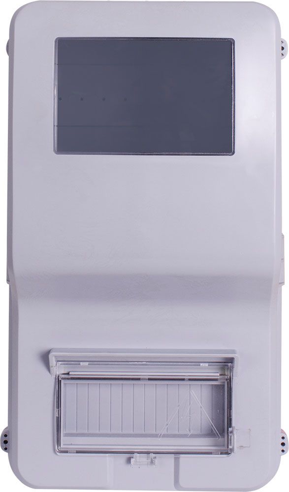 Корпус пластиковий обліковий e.plbox.stand.n.f3.7 IP54 навісний, під трифазний лічильник, 7 модулів