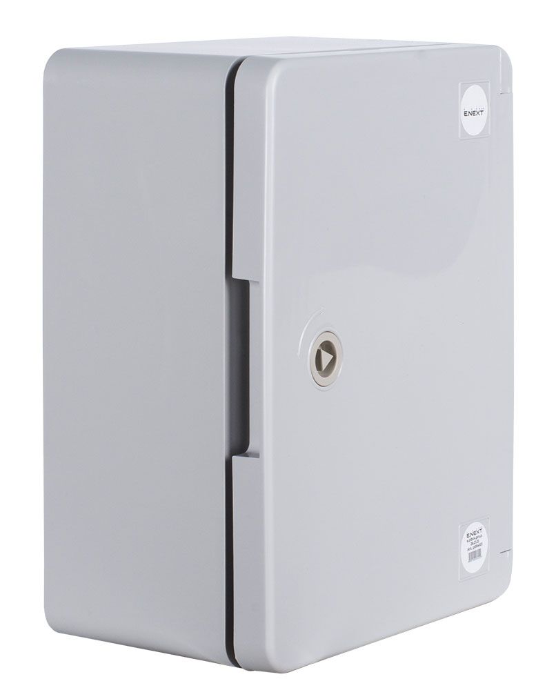 Корпус з ABS-пластику e.plbox.pro.p.28.21.13 з непрозорими дверцятами 280х210х130мм ІР65