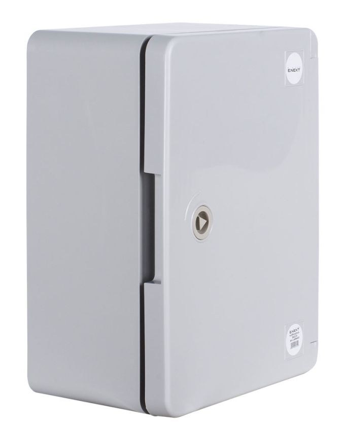 Корпус з ABS-пластику e.plbox.pro.p.28.21.13 з непрозорими дверцятами 280х210х130мм ІР65