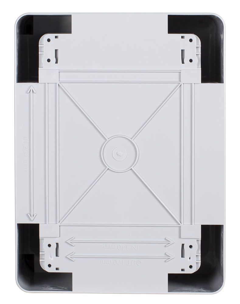 Корпус з ABS-пластику e.plbox.pro.p.28.21.13 з непрозорими дверцятами 280х210х130мм ІР65