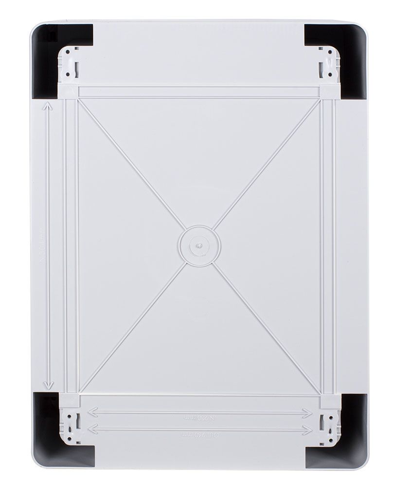 Корпус з ABS-пластику e.plbox.pro.p.40.30.21 з непрозорими дверцятами 400x300x210мм ІР65