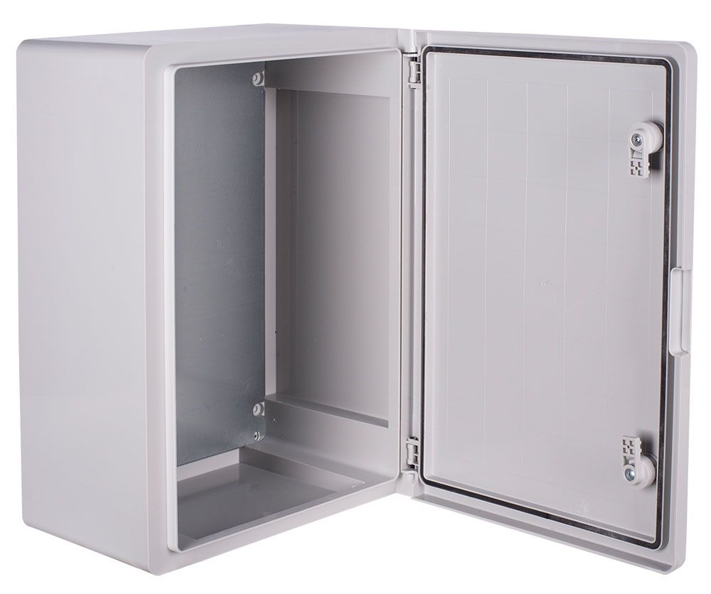 Корпус з ABS-пластику e.plbox.pro.p.50.35.22 з непрозорими дверцятами 500x350x220мм ІР65
