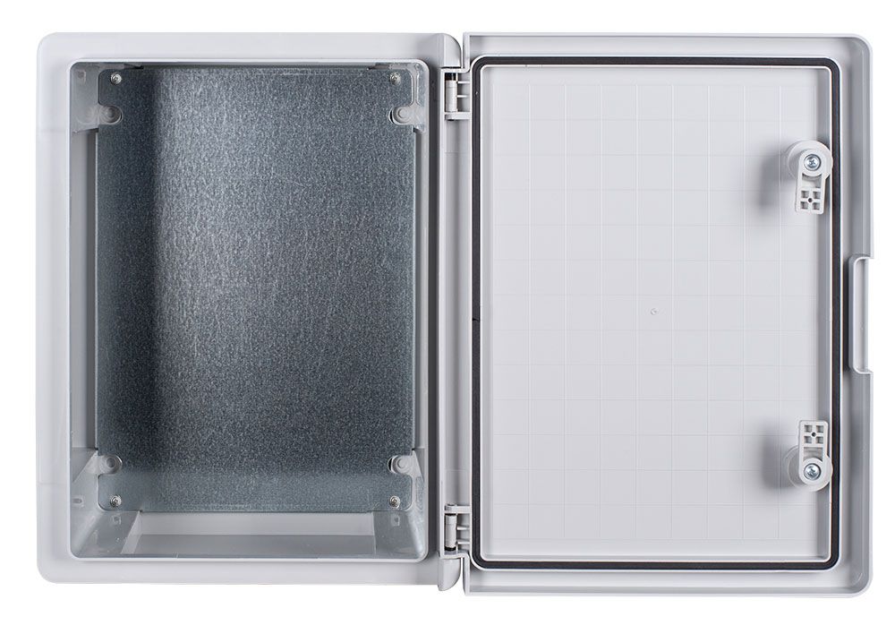 Корпус з ABS-пластику e.plbox.pro.p.50.40.18 з непрозорими дверцятами 500x400x180мм ІР65