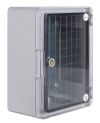Корпус з ABS-пластику e.plbox.pro.p.40.30.21.tr з прозорими дверцятами 400x300x210мм ІР65
