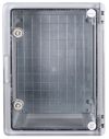 Корпус з ABS-пластику e.plbox.pro.p.40.30.21.tr з прозорими дверцятами 400x300x210мм ІР65