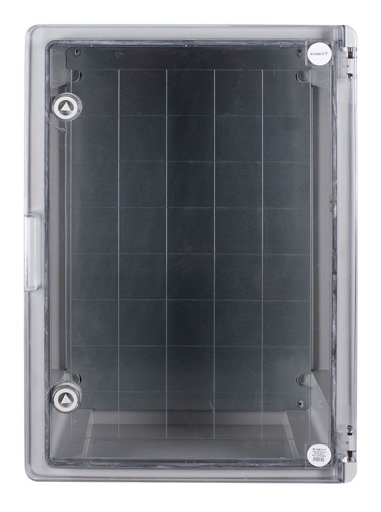 Корпус з ABS-пластику e.plbox.pro.p.70.50.25.tr з прозорими дверцятами 700x500x250мм ІР65
